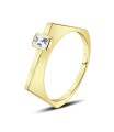 Charming Designed With CZ Stone Silver Ring NSR-4138